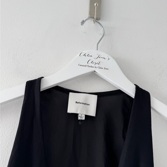 REFORMATION Valentine Knit Top in Black S - Picture 5 of 5